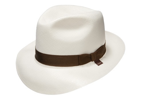 Panama hats with a variety of brim sizes