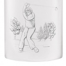 6oz hipflask with golf theme